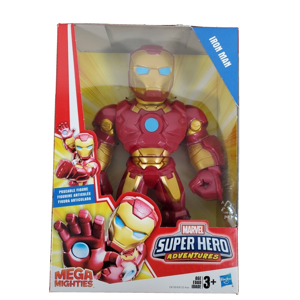 Playskool Heroes IRON MAN Marvel Super Hero Adventures Mega Mighties NEW